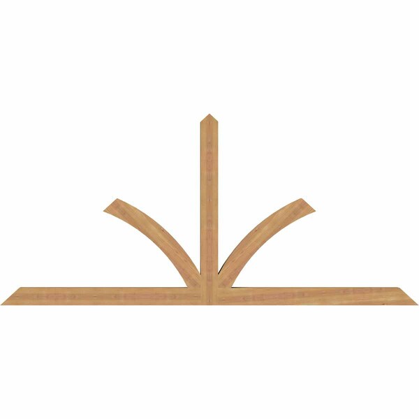 Ekena Millwork Richland Timber Gable Bracket, Western Red Cedar, 84"W x 38"H x 3 1/2"D x 3 1/2"F, 11/12 Pitch GBW084X38X0404RIC00SWR - main